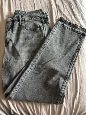 Banana Republic slouch jean- high rise relaxed fit faded black/grey size 31